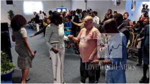 A man testifies of his healing at Christ Embassy Luton. LoveWorld News