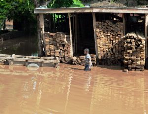 Homes wrecked by torrential rain 