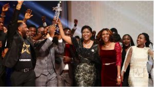 The International School of Ministry, headed by Pastor Deola Philips, celebrates win as first runner-up.