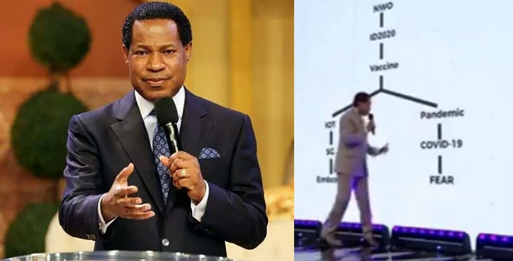 Pastor Chris Oyakilome sharing his own opinion on why he thinks the pandemic was created.